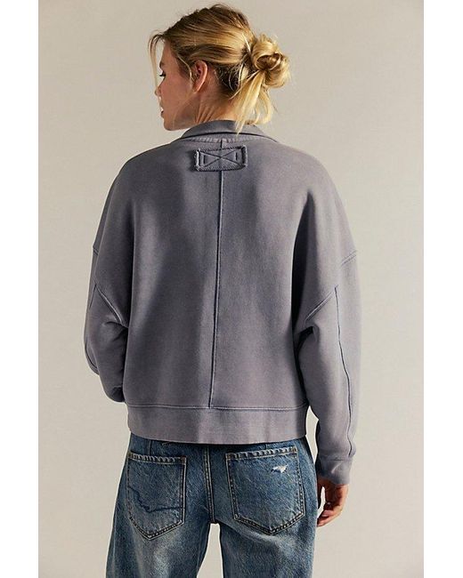 Free People Blue Timeless Pullover