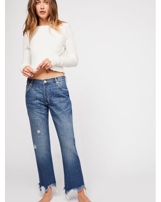 Free People Denim Maggie Mid-rise 