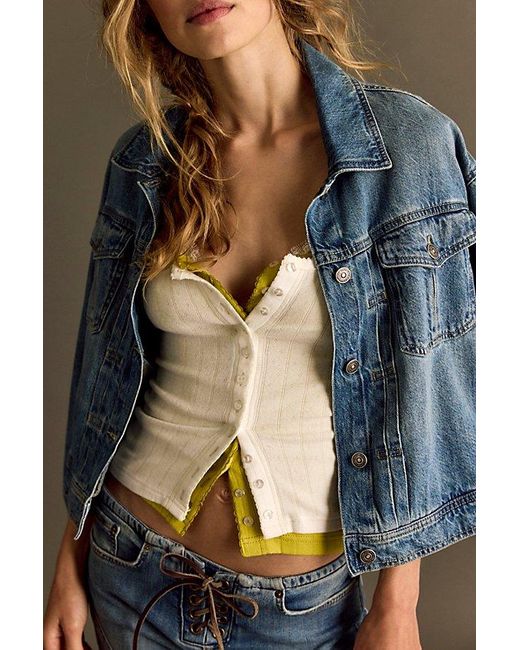 Intimately By Free People Black End Game Pointelle Tank Top