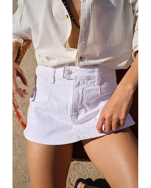 Free People Gray We The Free Gallivanting Peekaboo Skort