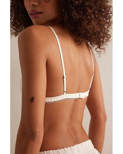 Intimately By Free People Brown Loved You First Lace Triangle Bralette By