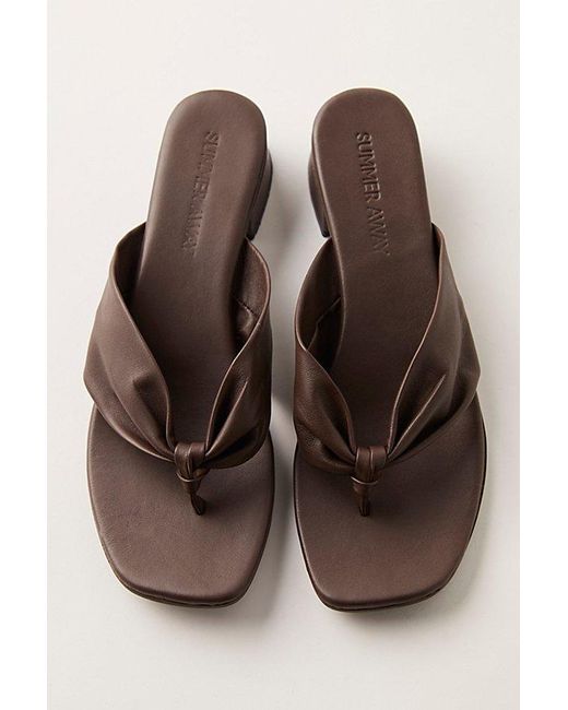 Summer Away Brown Juli Block Heels