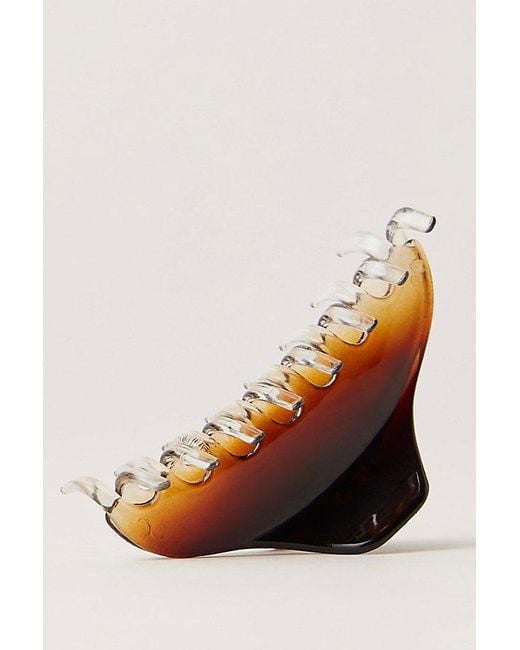 Free People Red Camille Acetate Claw Clip
