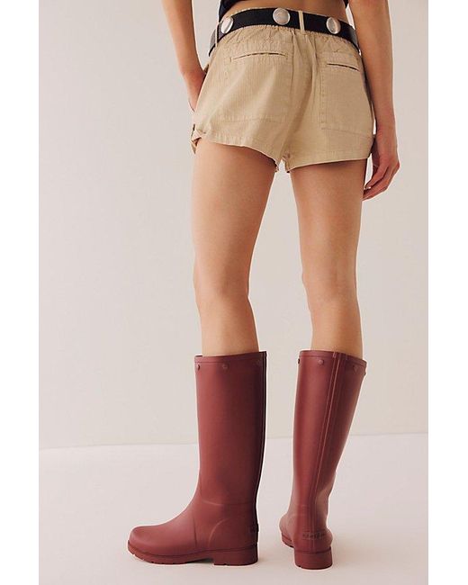 For Love & Lemons Red For Fp Brigitta Rain Boots Shoe