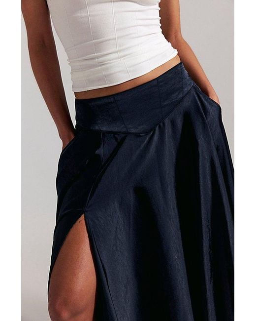 Free People Red Chilco Maxi Skirt