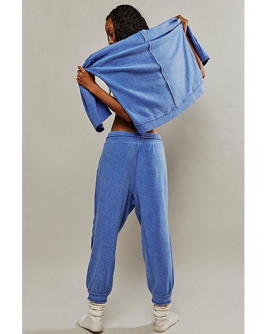 Free People Blue Day Off Fleece Joggers