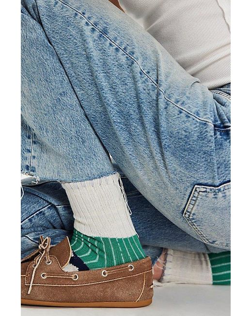 Free People Blue Seeing Stars Socks