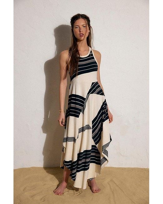 free-est Natural Super Spliced Cotton-Jersey Midi Dress By