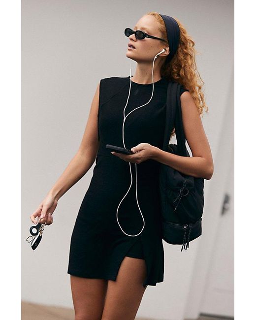 Free People Black Out And About Dress
