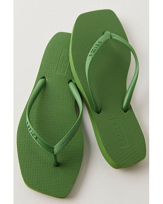 Brizza Arezzo Green Going Coastal Flip Flops By