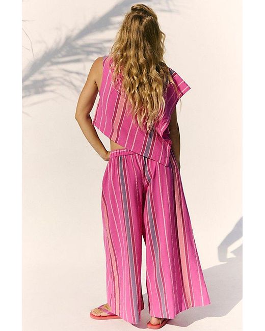 free-est Pink Kimber Pant Set By