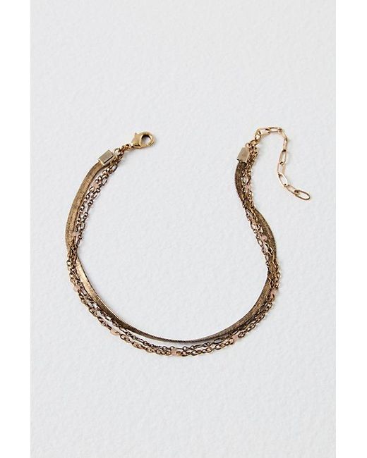 Free People Brown Everything I Wanted Anklet At In Gold Coral