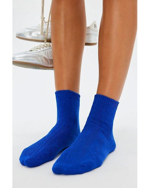 Free People Blue Essential Socks