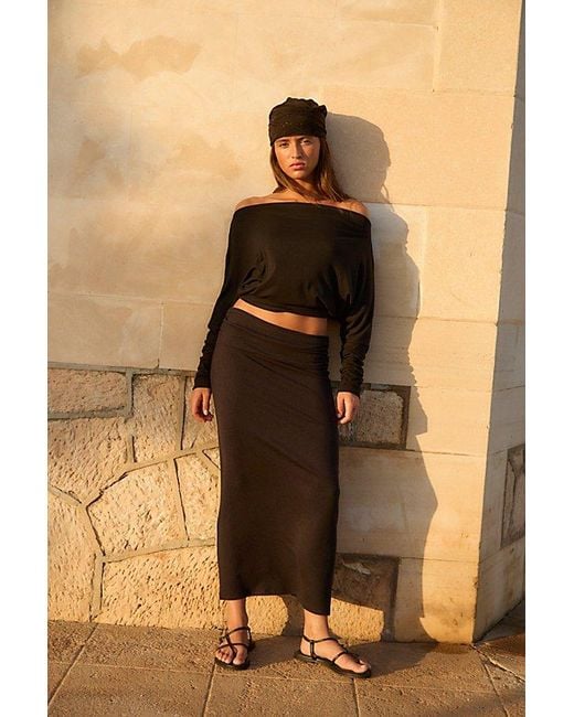 Free People Black Good Feels Sensual Set By
