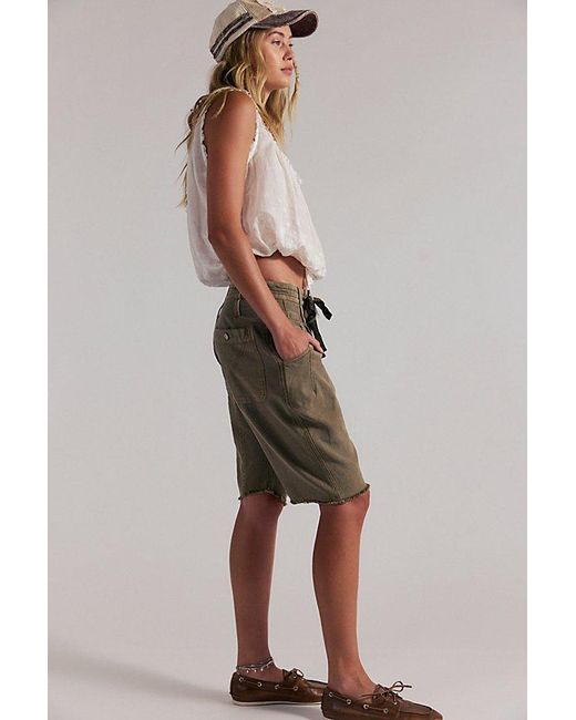 Free People Multicolor Sage Harem Shorts