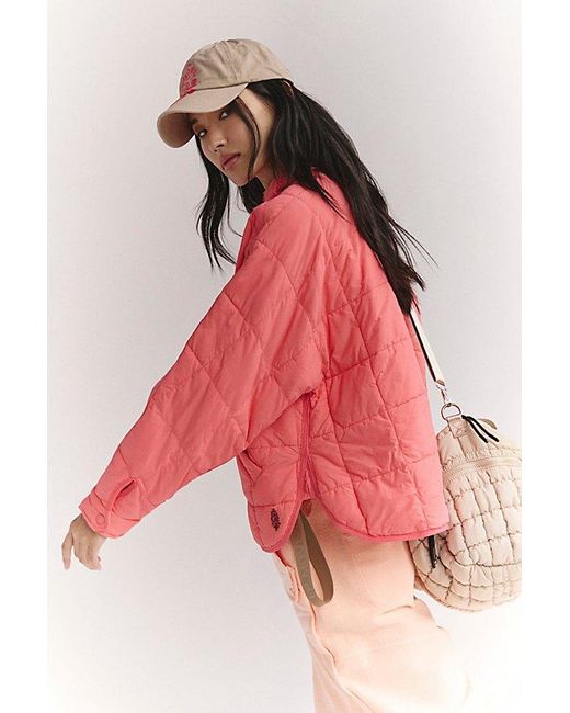 Fp Movement Red Pippa Packable Puffer Jacket