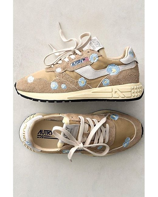 Autry Multicolor Reelwind Low Embroidered Sneakers
