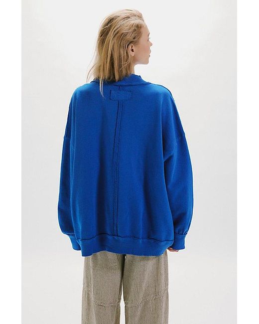 Free People Blue Palm Springs Pullover