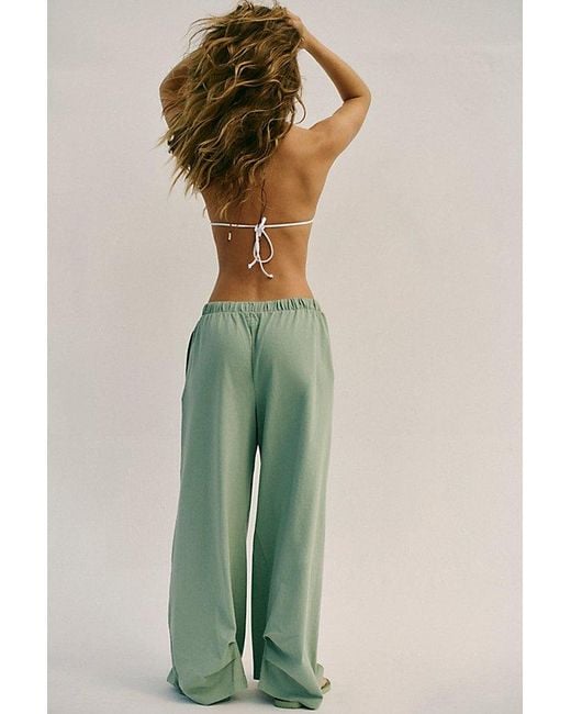 free-est Green Dakota Solid Pants By