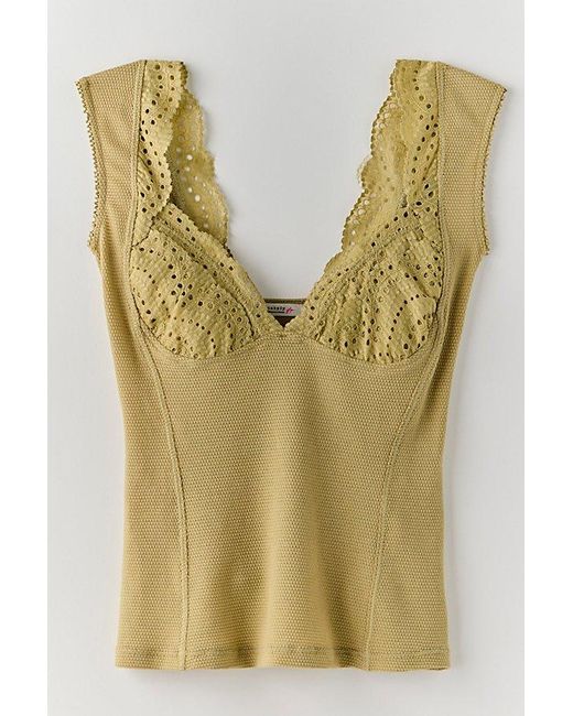 Intimately By Free People Green Blush Hour Tee By