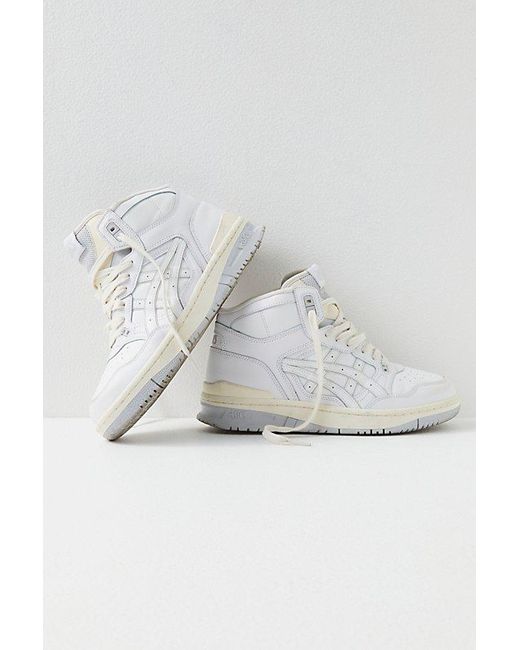 Asics Ex89 Mt Hi-top Sneakers At Free People In White, Size: Us 6 M