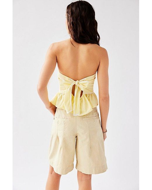 Free People Natural High Street Trouser Shorts