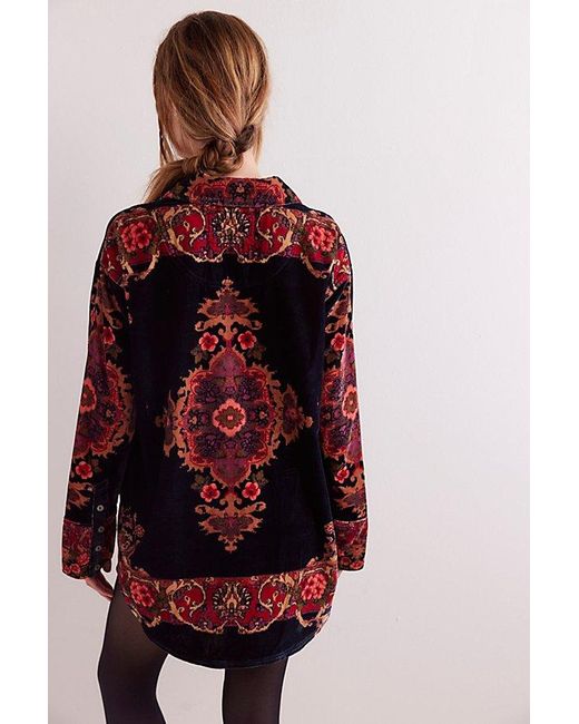Free People Multicolor We The Free One Night Velvet Top