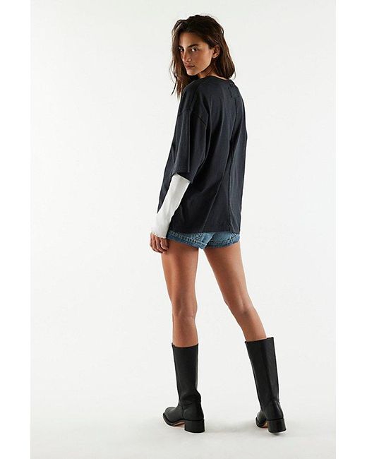 Free People Blue We The Free Perfect Oversized Tee