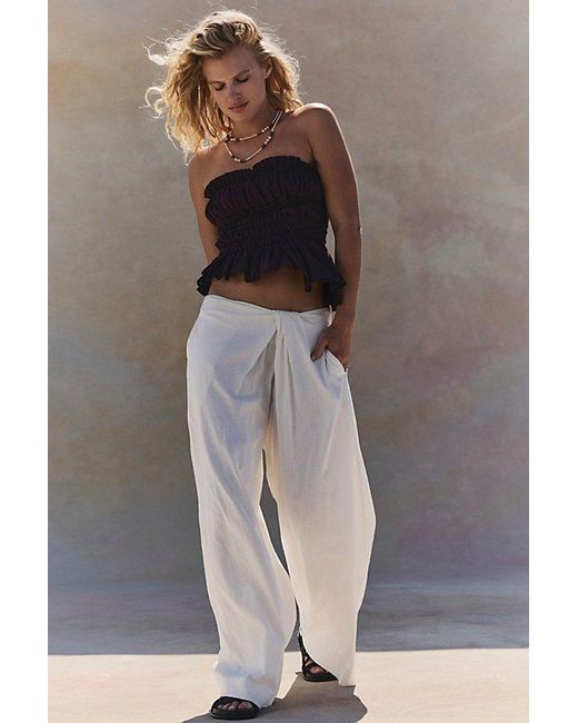 free-est Brown Daybreak Cotton Tube Top By