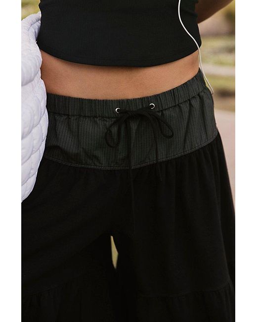 Fp Movement Black Bloomer Wide Leg Pants