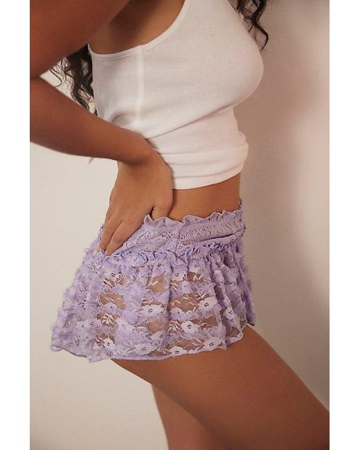 Free People Purple House Party Micro Shortie