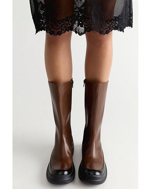 Jeffrey Campbell Black Weather Leather Boots By