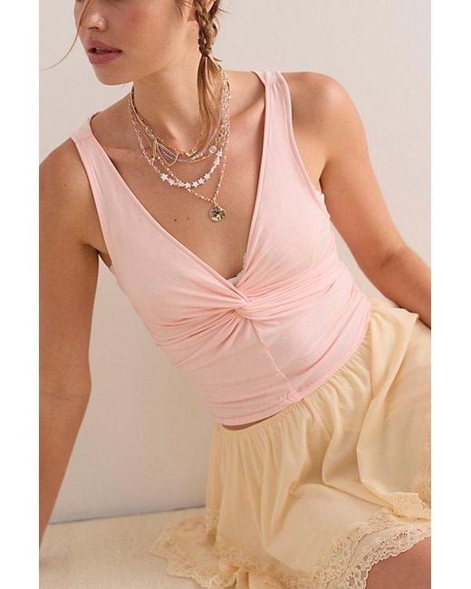 Intimately By Free People Pink We'Re Going Out Tank Top By
