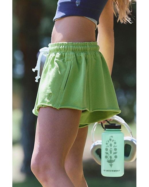 Fp Movement Green Flutter Shorts