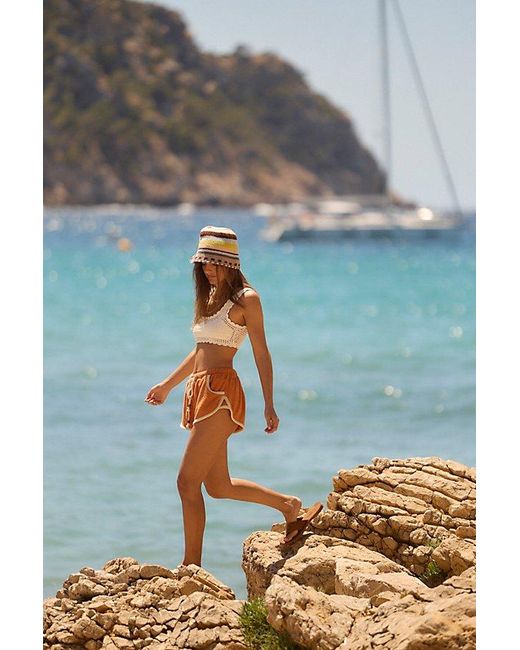 free-est Orange Josie Short Set By