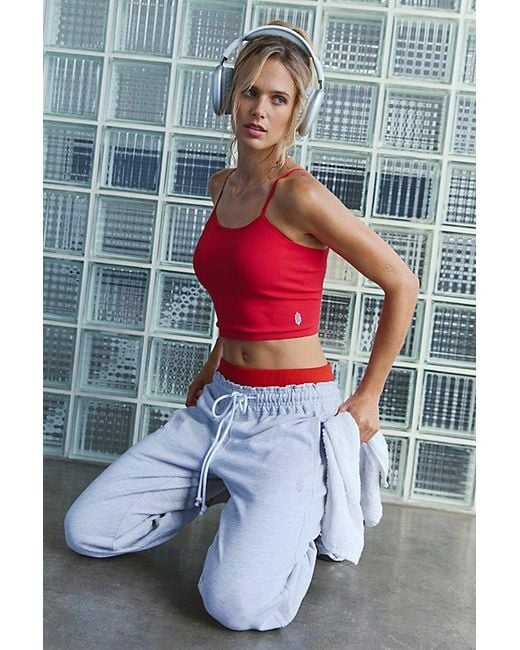 Fp Movement Gray Tighten Up Strappy Back Tank