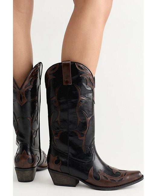 Matisse Blue Wylie Vegan Western Boots