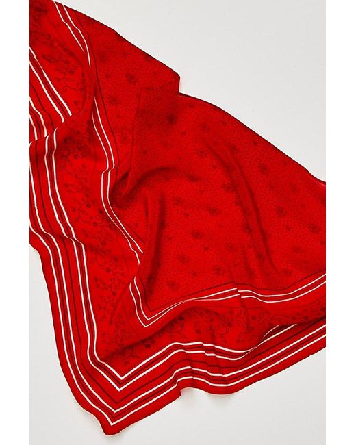 Free People Red Essential Triangle Bandana