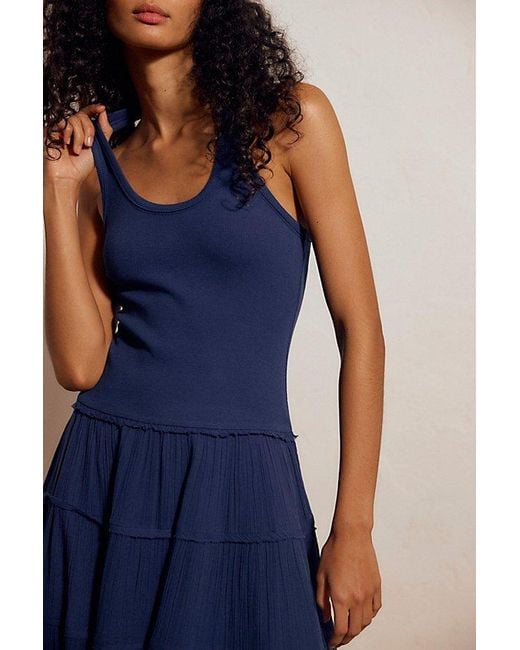 free-est Blue Set Sail Maxi Dress By