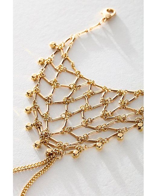 Free People Natural Sienna Foot Chain At In Gold