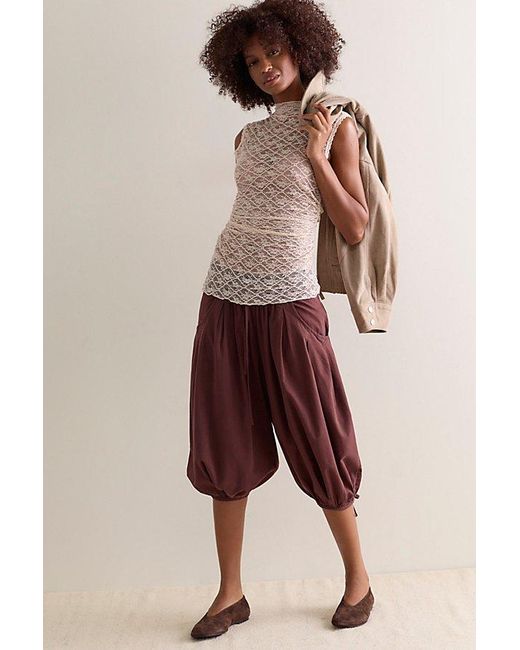 Intimately By Free People Brown Pretty Problem Mock Neck Tank Top By