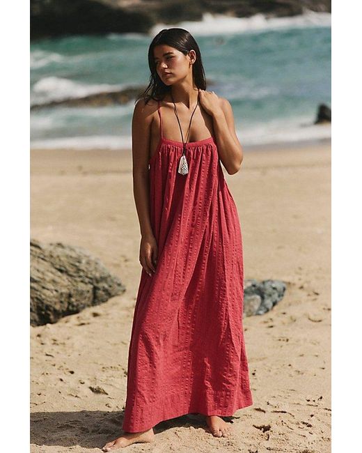 free-est Marisol Textured Cotton Maxi Dress By