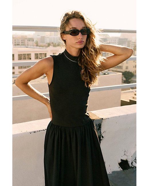 free-est Black Pepita Midi
