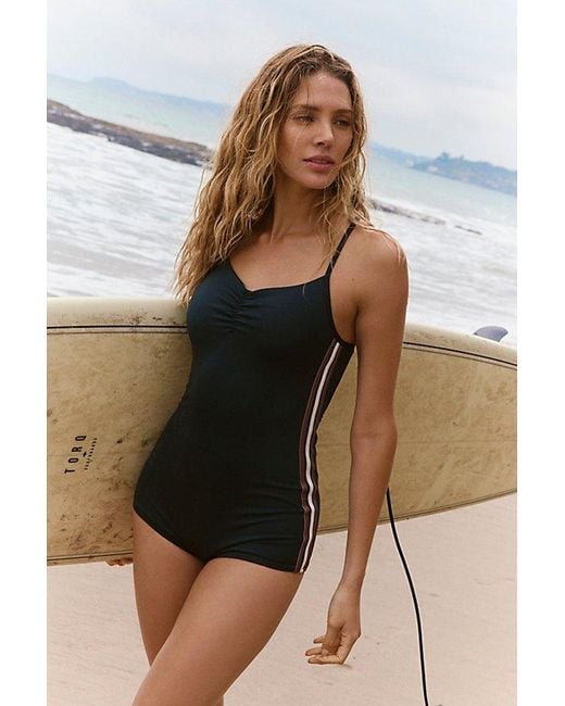 Rhythm Black Piper Short One-Piece Surf Suit