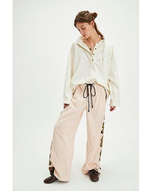 Free People Hudson Canyon Side Printed Pants in Natural | Lyst