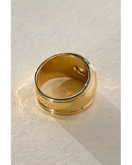 Free People Metallic Orbit Stone Pinky Ring
