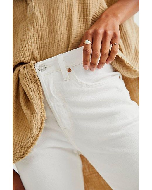 Levi's White 501 Skinny Jeans