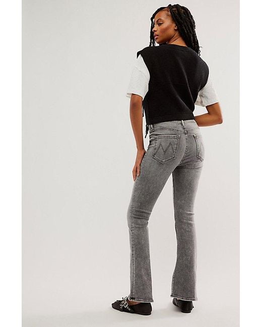 Mother Black High-Waisted Weekender Skimp Jeans