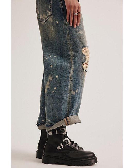 Dr. Martens Blue 1460 Bex Buckle Boots