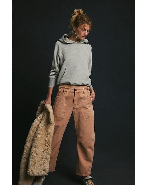 Free People Black Crystal Skies Barrel Pants